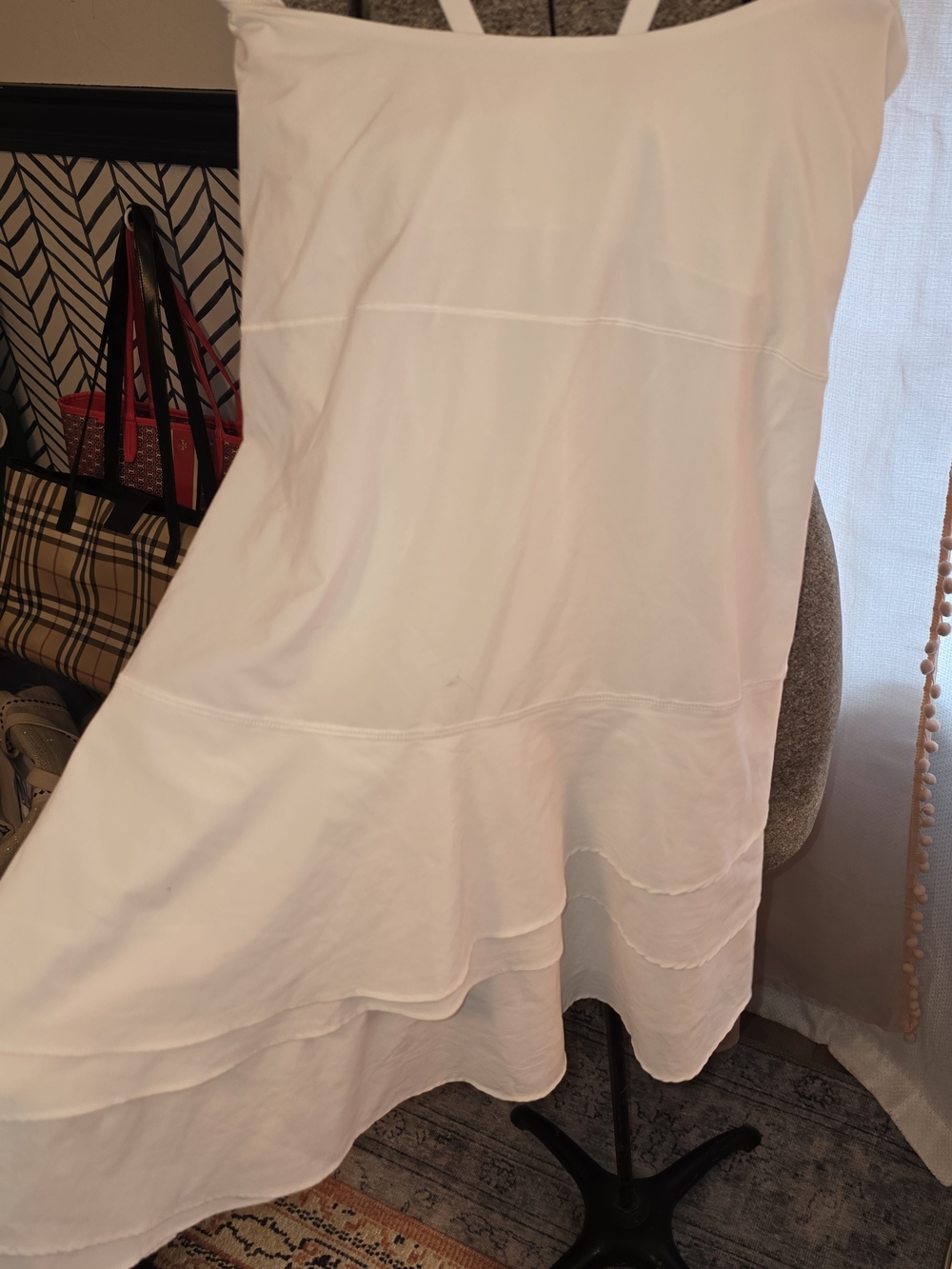 aerie White Backless Dress
